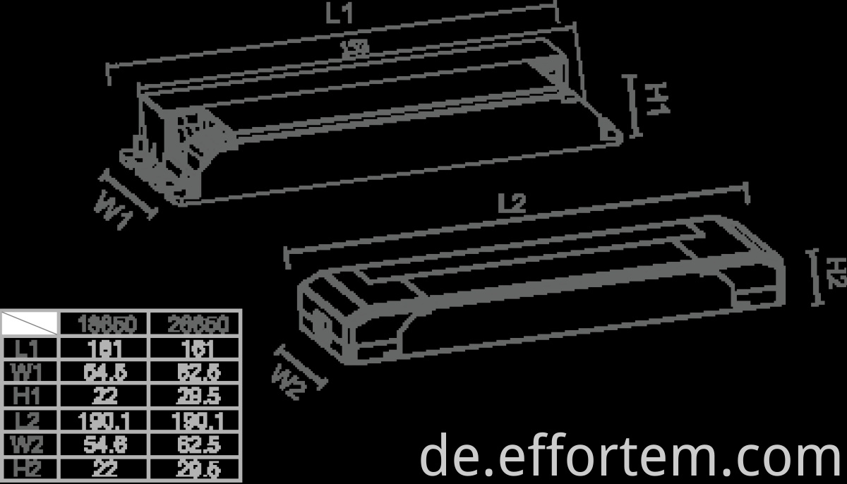 clip-on strain relief led emergency driver power